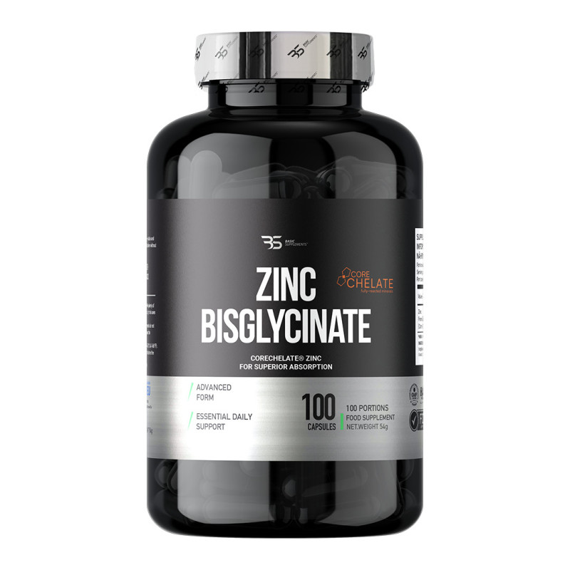 Basic Zinc Bisglycinate Cink Bisglicinat Corechelate 100 Kapsula